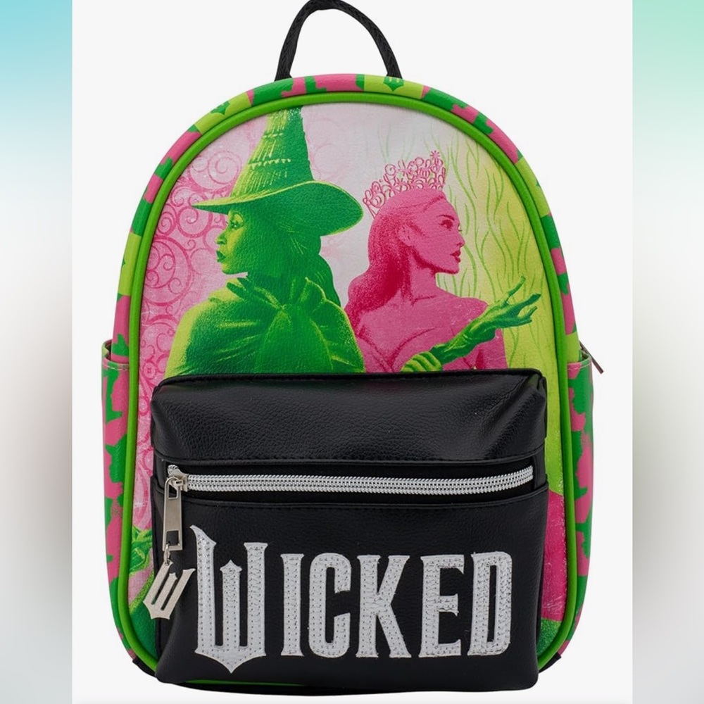 Accessory Innovations Wicked Mini Backpack Green and Pink Design. OS. - Picture 15 of 15